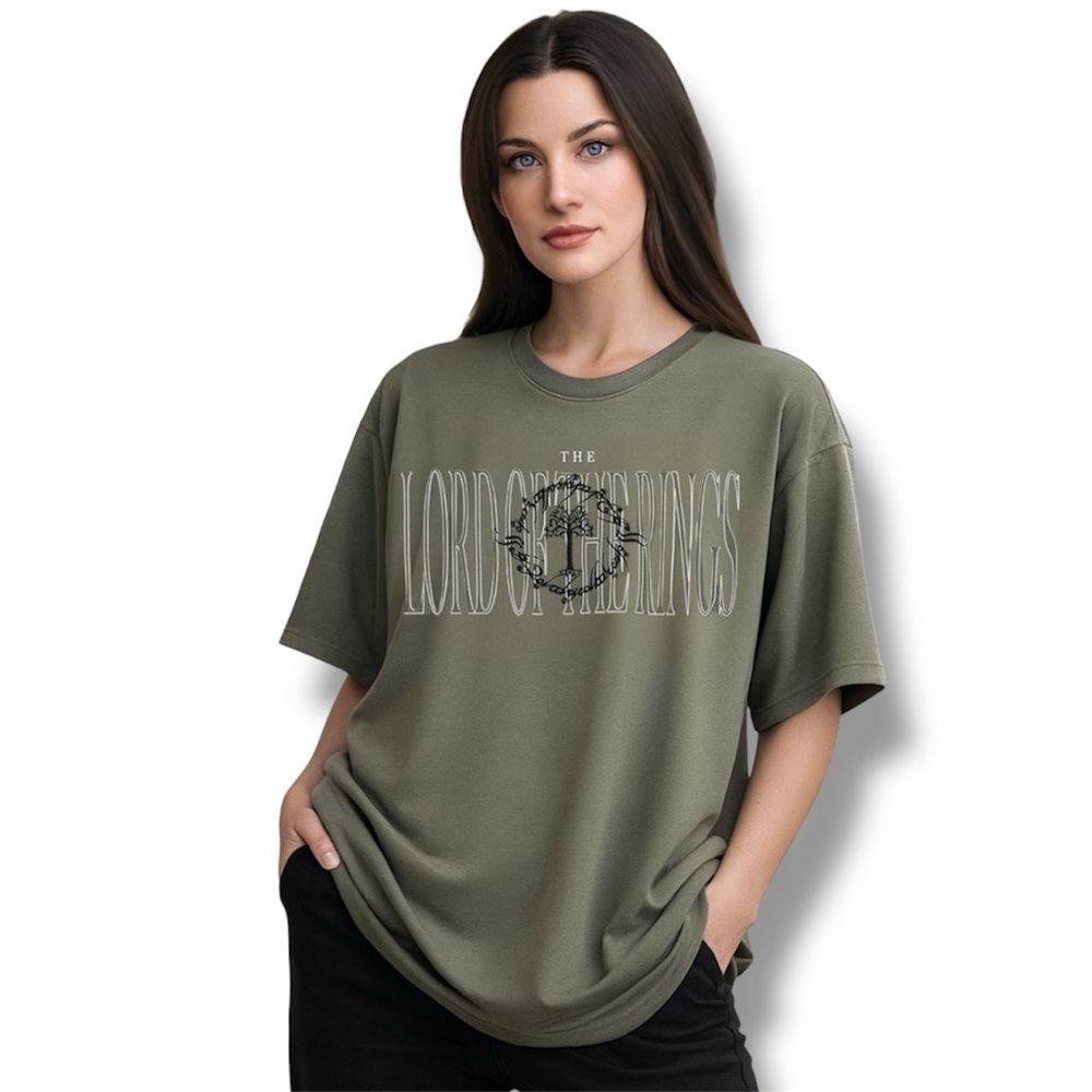 The Lord of the Rings Embroidered Title T-Shirt